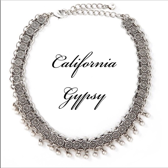 Silver Bohemian Gypsy Bell Necklace - Picture 2 of 4